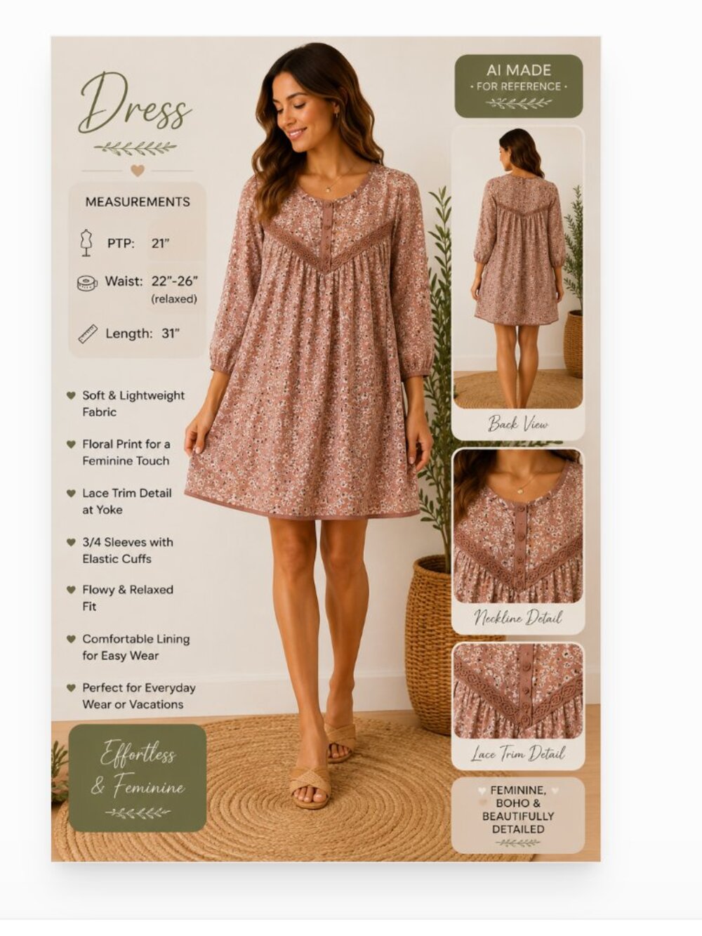DR2 Sleeveless Dress NWT Size Medium